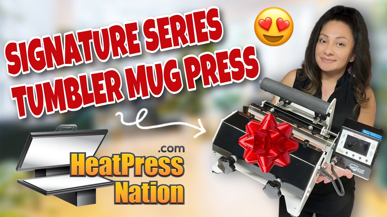 HEAT PRESS NATION SIGNATURE SERIES TUMBLER/MUG PRESS!! **gift**🥹🥳 