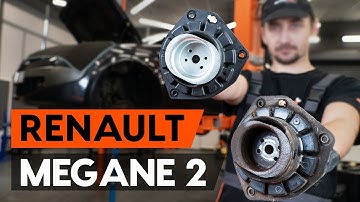 How to change front strut mount / top munt RENAULT MEGANE 2 (LM) [TUTORIAL AUTODOC]