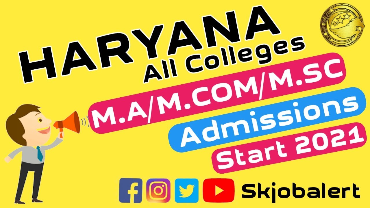 Haryana College PG Admission Start 2021 l Haryana College PG Admission Merit List 2021 l Skjobalert