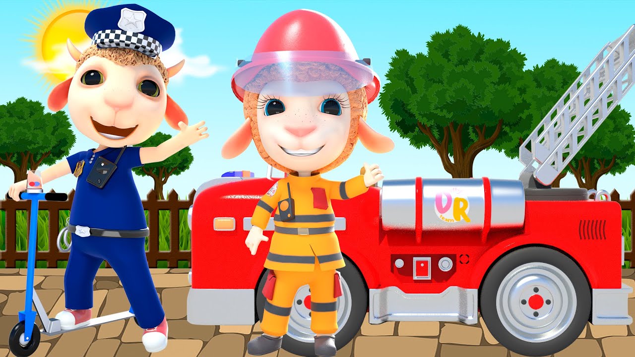 ⁣Trickfilm: Polizei der Feuerwehr | Kinderlieder | Dolly und Freunden