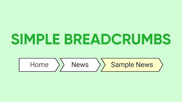 Simple Breadcrumbs using HTML & CSS