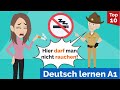 Deutsch lernen mit Dialogen / Lektion 31 / etwas verbieten, erlauben, sich etwas wünschen