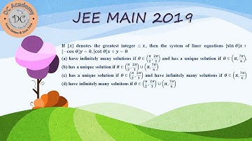 #iitjee #advanced #2019  #matrix #determinants #dcacademy_math #hot #jeemains #systemofequations