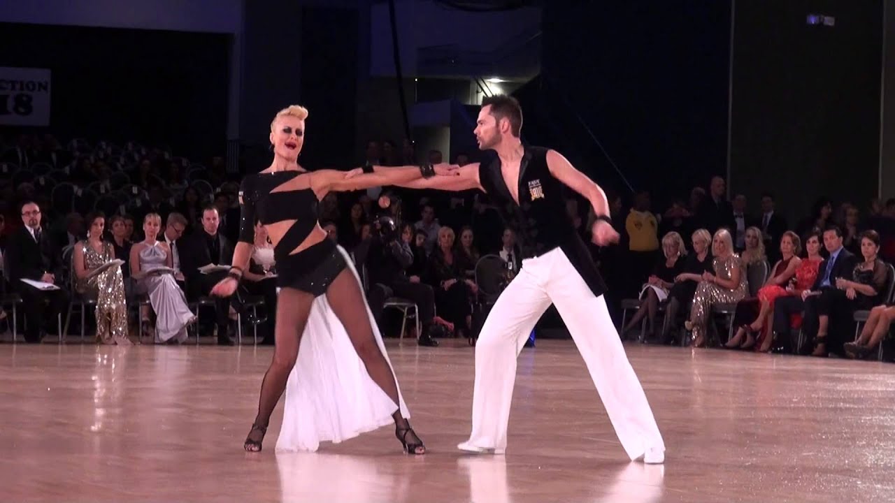 パープル社交ダンストップス アメリカンスムース モダン ラテン