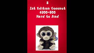 Top 10 Rarest Beanie Boos (IMO) #beanieboos #tvgirl #beaniebooedit #top10