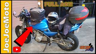 MOTO CAMPING WITH NO GEAR??? Kawasaki ER5.