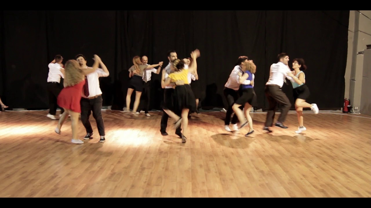 Rhythm Hoppers Graduation Swing Party 2019 - Lindy Hop routine 7