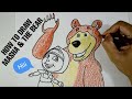 EPISODE 11 | How to draw masha and the bear | nick junior | cartoon | russian