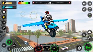Flying motor Bike simulator 3d gameplay android video screenshot 1