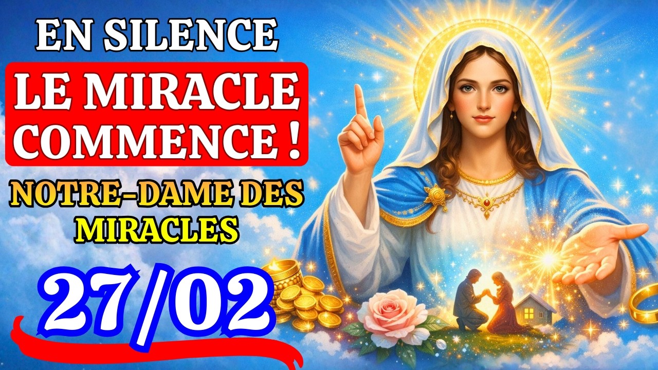 FAITES CETTE PRIÈRE EN SILENCE, LE MIRACLE COMMENCE ! Notre-Dame des Miracles !