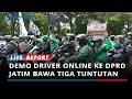 Breaking News - Demo Driver Online Surabaya, Massa DOBRAK Bergerak ke DPRD Jatim Bawa Tiga Tuntutan
