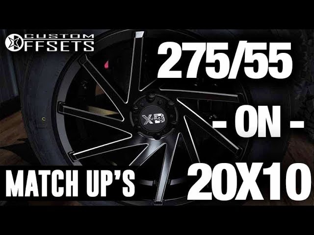 Custom Offsets Match Up 275 55 R On A x10 18 Youtube