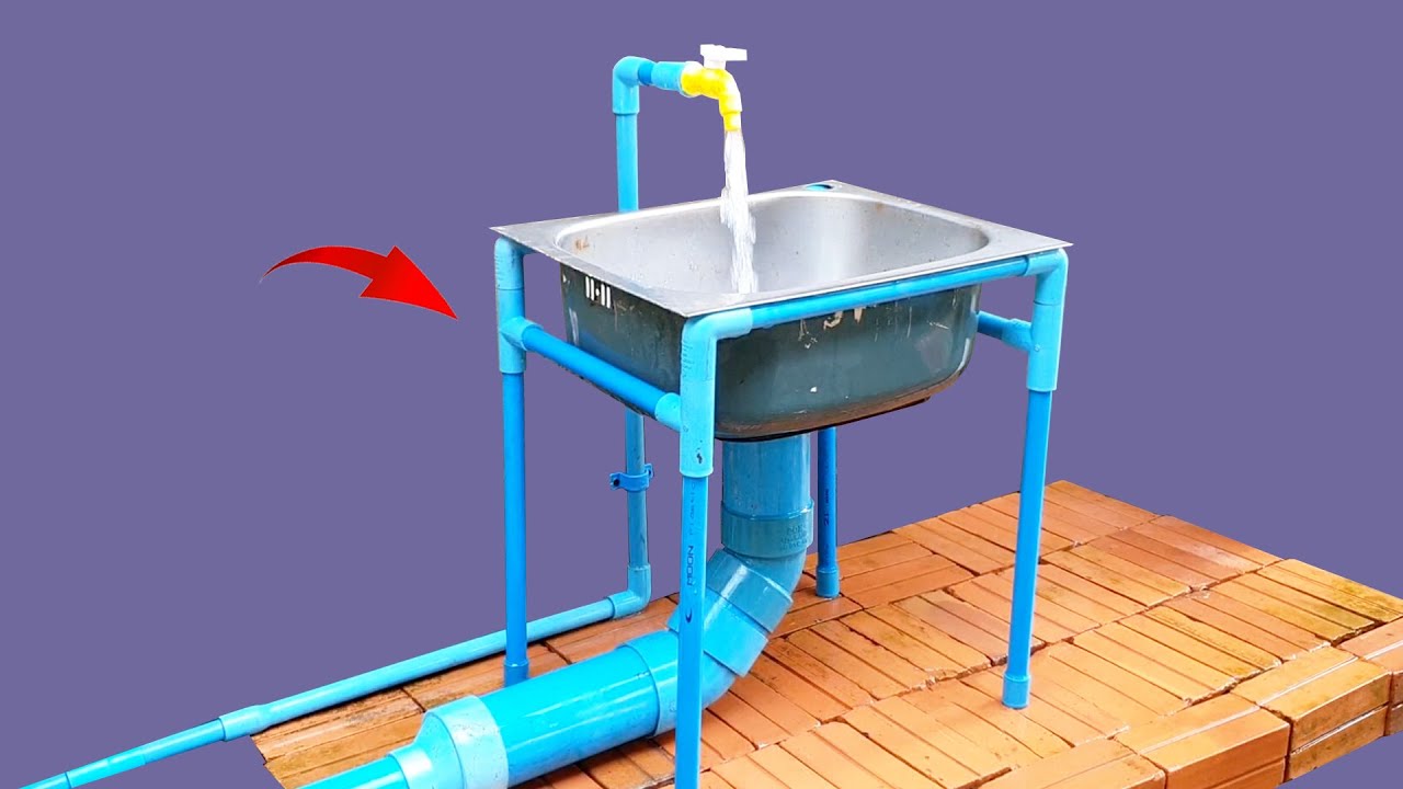 Why didn't I know this before! FREE IDEA Will Save You from PVC Pipes/old Sink