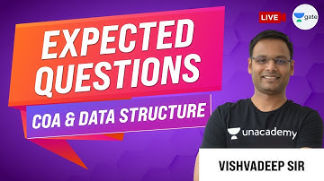 Most Expected Questions on COA & Data Structure | GATE (CSE/IT) Exam | Vishvadeep Sir