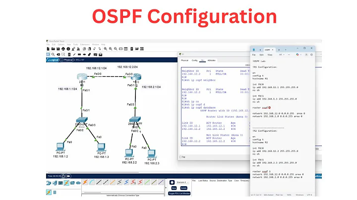 Cisco OSPF Configuration Explained: Step-by-Step Guide for Beginners! 🚀