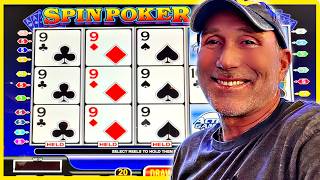 😮 Quads Come Through for the WIN!! 🤑 Spin Poker DELUXE Video Poker!! 😎