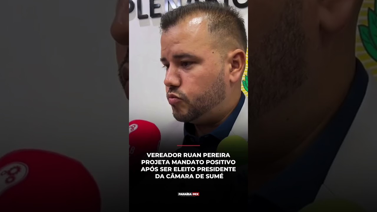 VEREADOR RUAN PEREIRA PROJETA MANDATO POSITIVO APÓS SER ELEITO PRESIDENTE DA CÂMARA DE SUME
