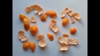 Mandarin peels, 2 easy recipes