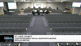 St. Lucie County Code Enforcement Special Magistrate Hearing, July 1, 2026