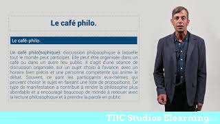 Café philo Cours de français gratuit pour niveau B2