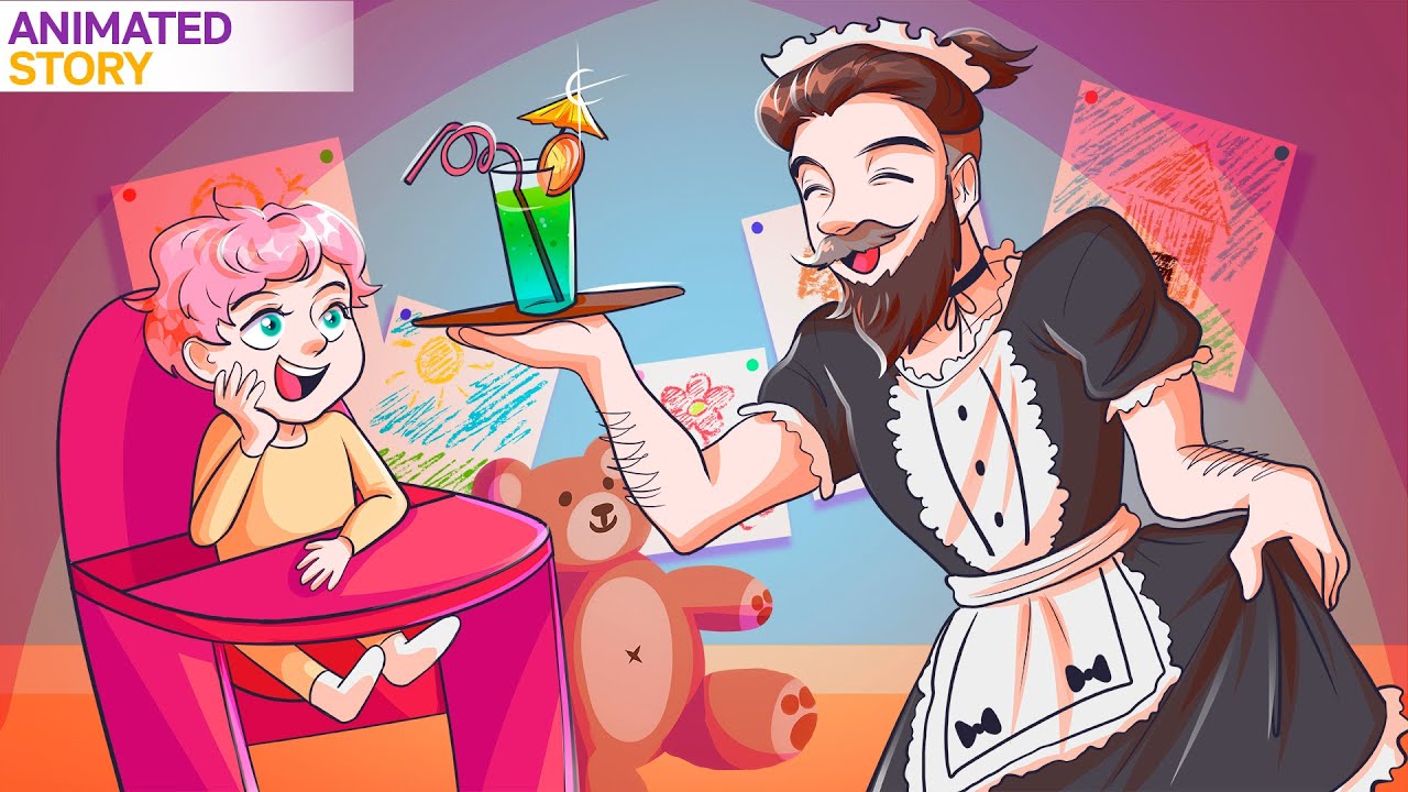 dad-dressed-up-as-a-nanny-to-see-his-kids-my-story-animated-youtube