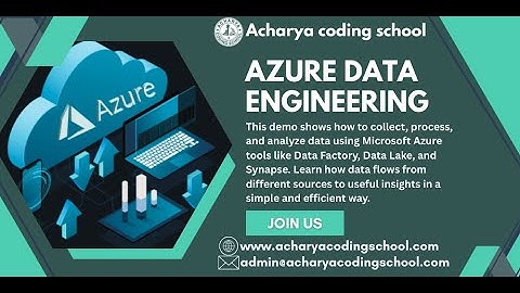 Azure Data Engineer: Role & Skills Explained | Acharya Coding School