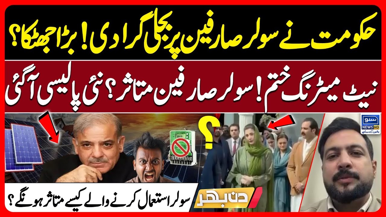 Big Shock for Solar Users ! | Net Metering Ends, New Policy Announced | Din Bhar | EP644