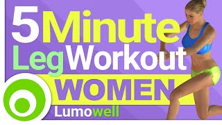 5 Minute Leg Workout for Women at Home | Quick and Easy