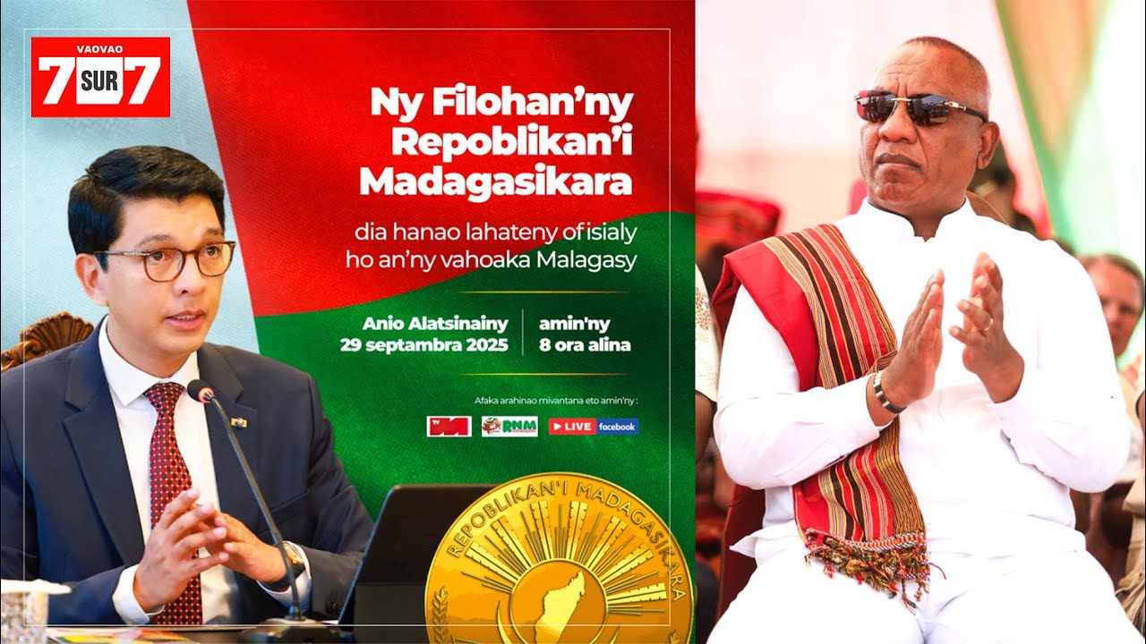 LAHATENIN'NY FILOHAN'NY REPOBLIKA Andry RAJOELINA HO AN'NY VAHOAKA MALAGASY / 29 SEPTEMBRE 2025 …