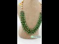 Strawberry Beads Necklace | Kattu Teega Customization with Samosa Pendants & Pearls | RH Jewellers