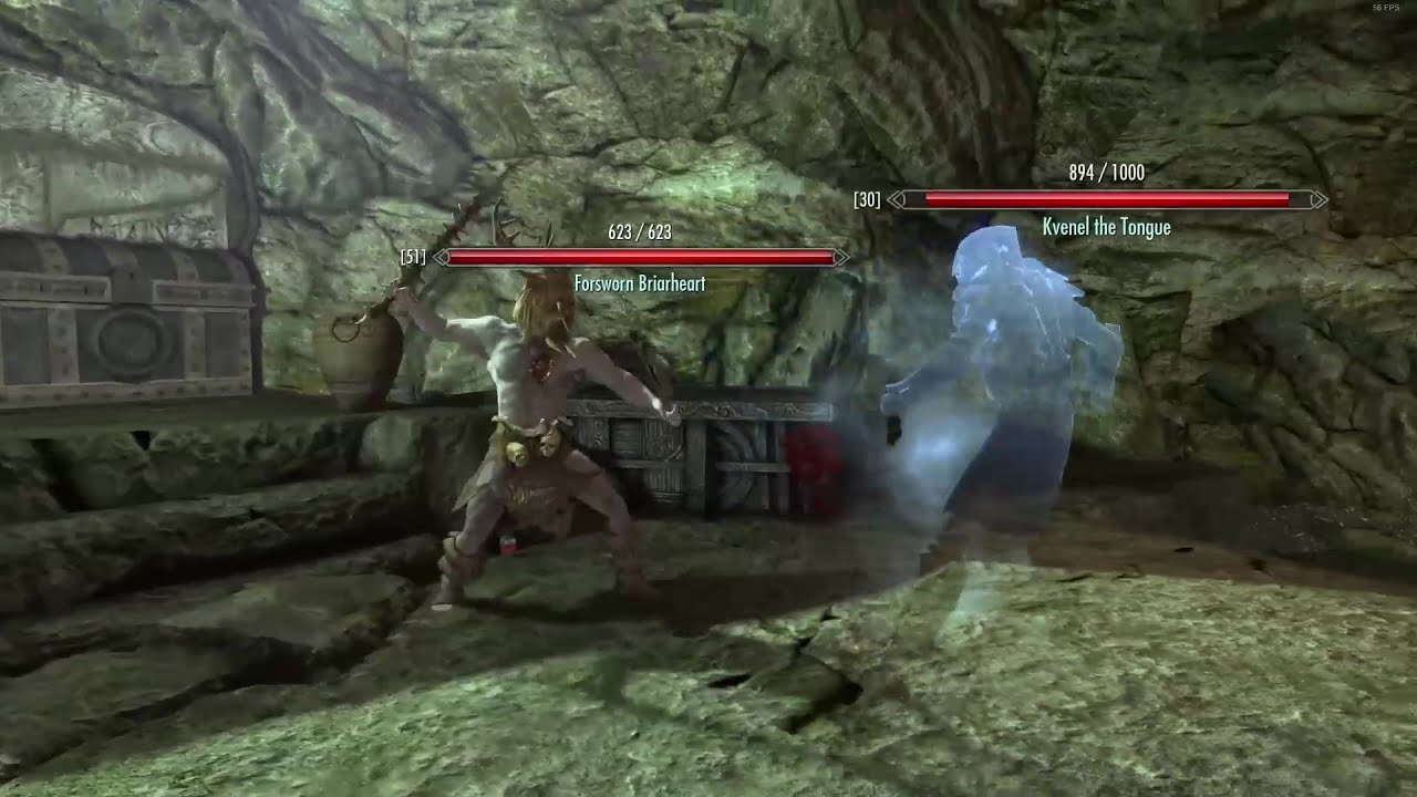 Skyrim Battles - Kvenel the Tongue vs. Forsworn, Draugr, Vendil, and more