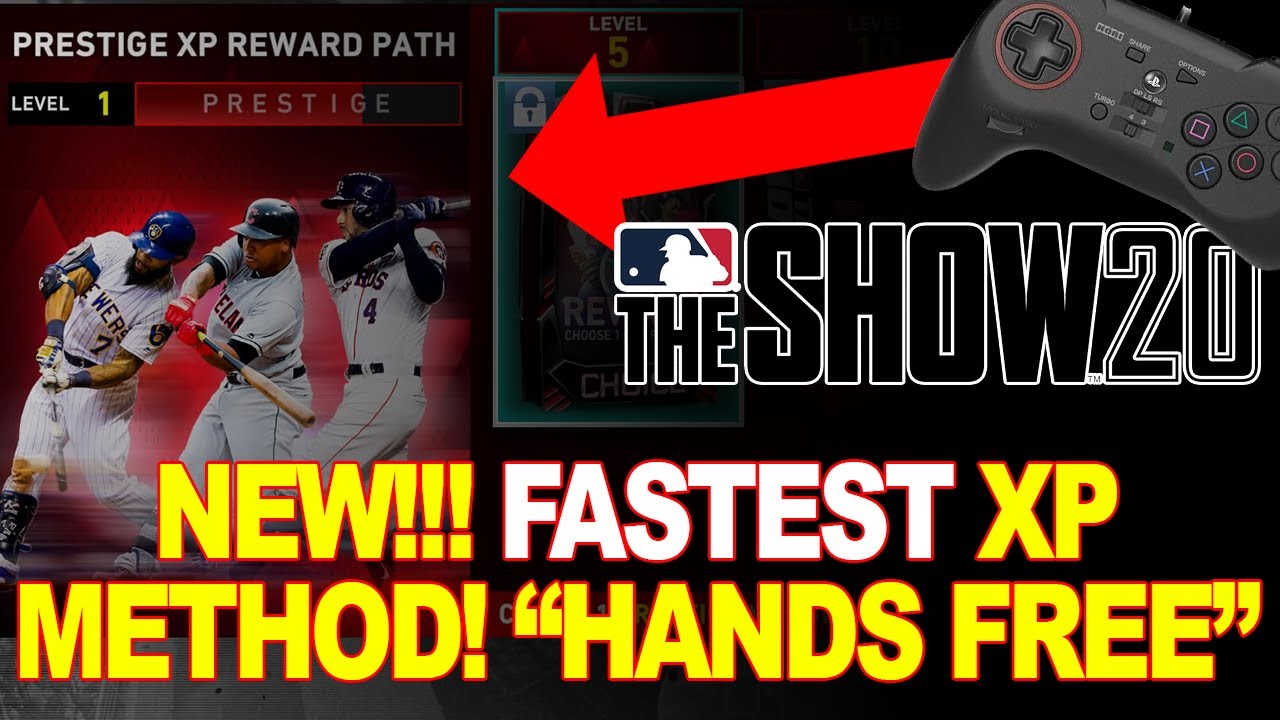 MLB THE SHOW 20 - NEW FASTEST XP METHOD!!! PROGRAM STARS AND PRESTIGE TIER FAST AND "HANDS FREE"!!