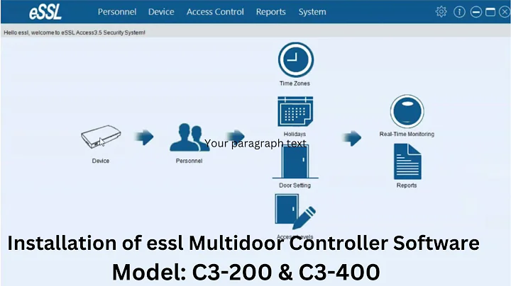 essl multidoor controller software | essl C3-200 | essl C3-400 | essl inbio460