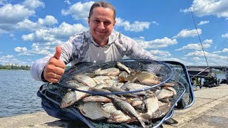 На набережній Києва повно риби! Ловимо фідером на Дніпрі в центрі міста Кубок України по фідеру 2025
