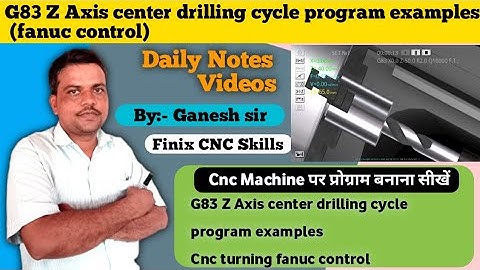 G83 Z Axis peck drlling cycle | cnc Turning machine| Fanuc Control |  drilling cycle| #cnc |