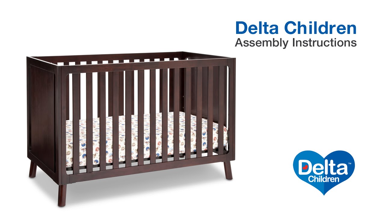 Heerlijk Schuldig specificeren Delta Children Manhattan 3-in-1 Crib Assembly Video - YouTube