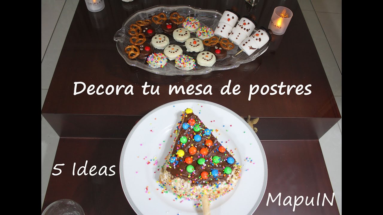 5 deliciosas recetas para decorar tu mesa de postres ...