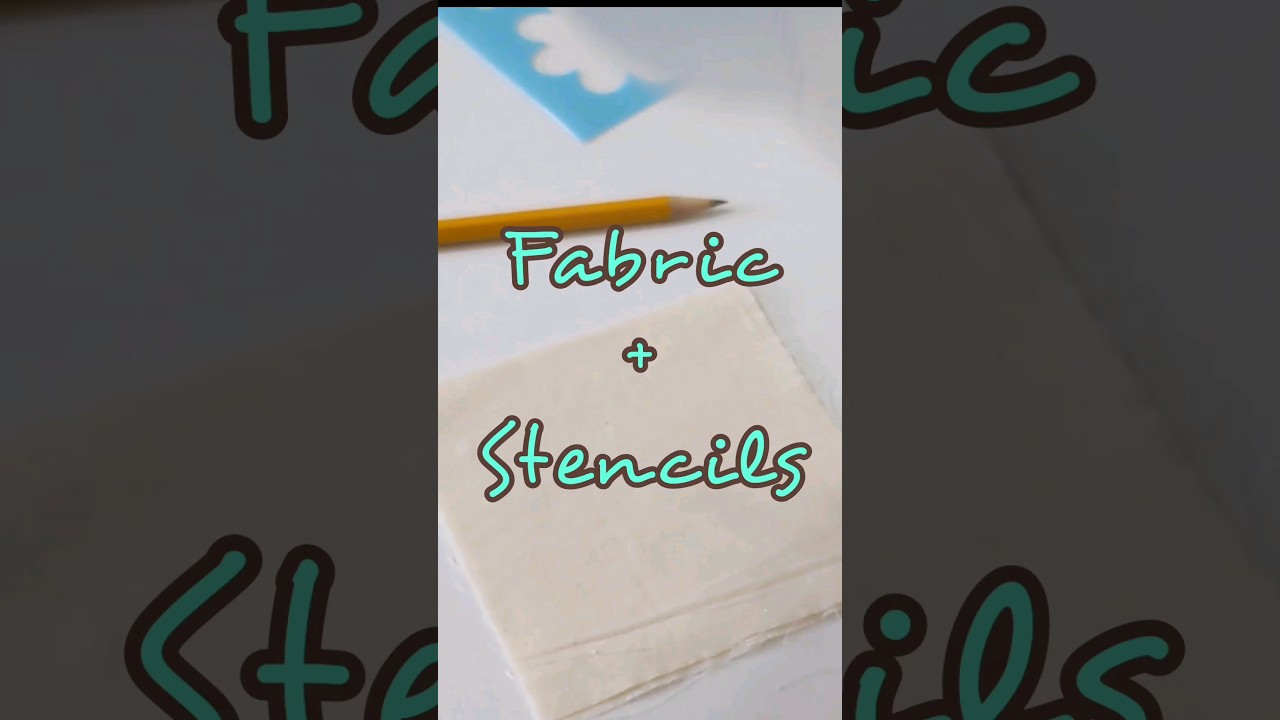 Transform Your Fabric With Stencils 💖🌸😽