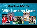 Dynasty Superflex Rookie Mock Draft With Landing Spots