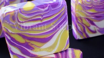 Making and Cutting Lemon Lavender Passion Cold Process Soap