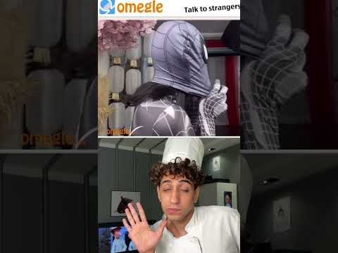 I met spider woman on omegle 😳قابلت امرأة العنكبوت في اوميجل 😳