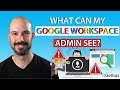 What can my Google Workspace Admin See | Pt 2 of All About Google's Privacy and Data Collection