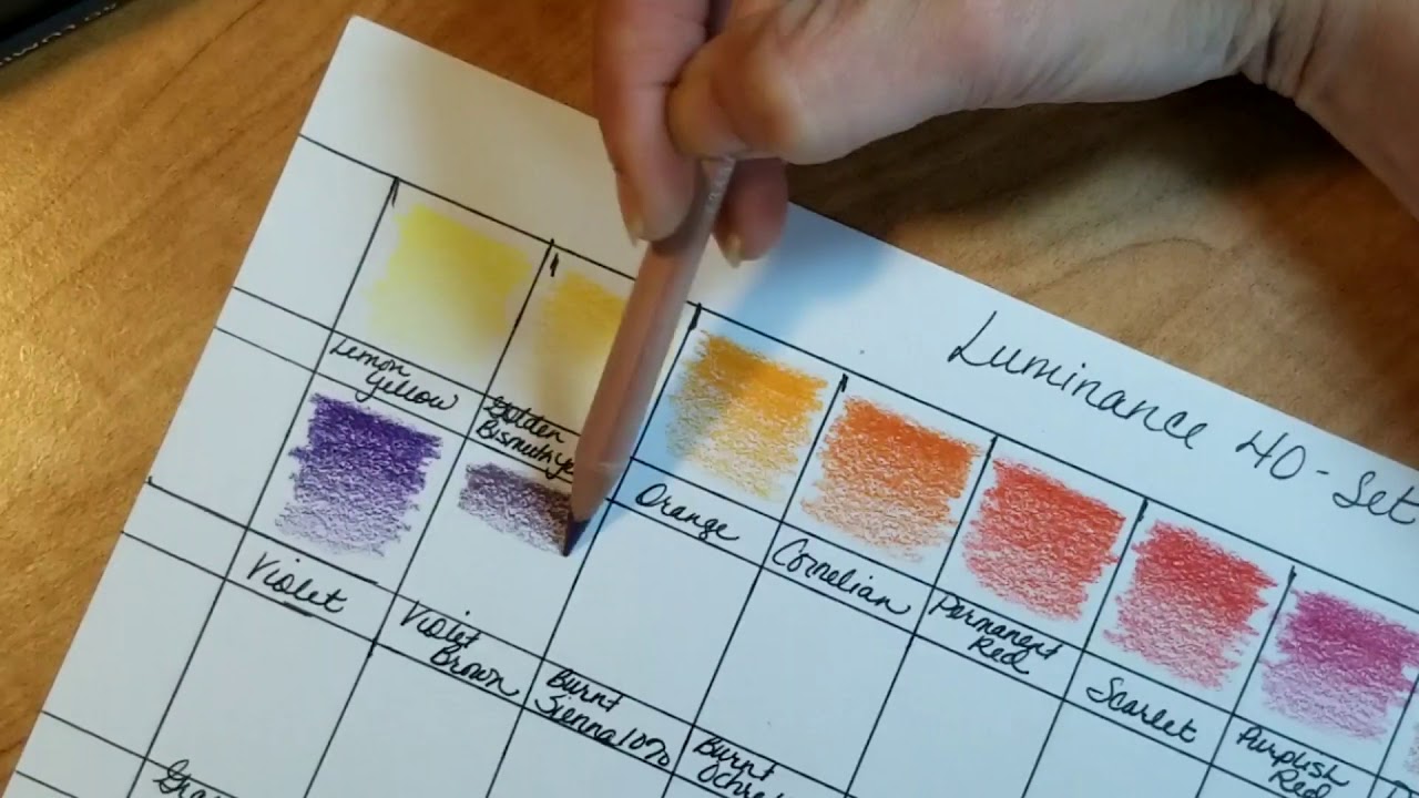 Swatching Luminance Colored Pencils Chatting My First Impression