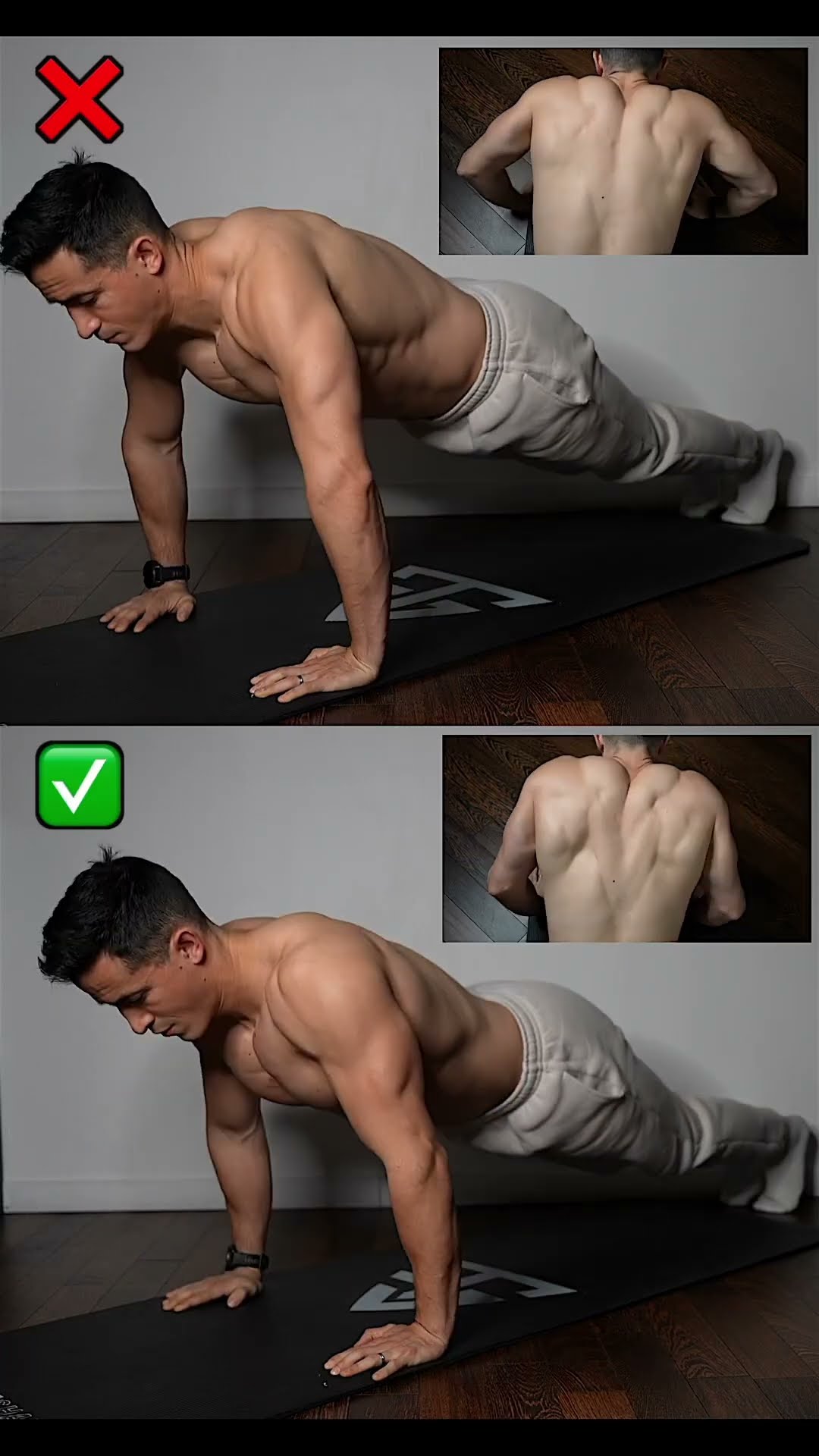 Push-up perfect form ! ✅