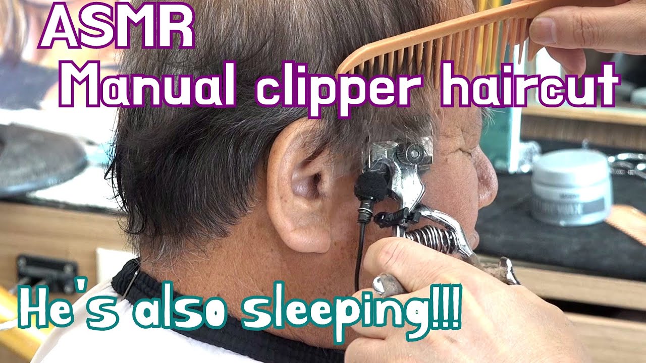 Manual clipper men's Haircut ASMR - YouTube