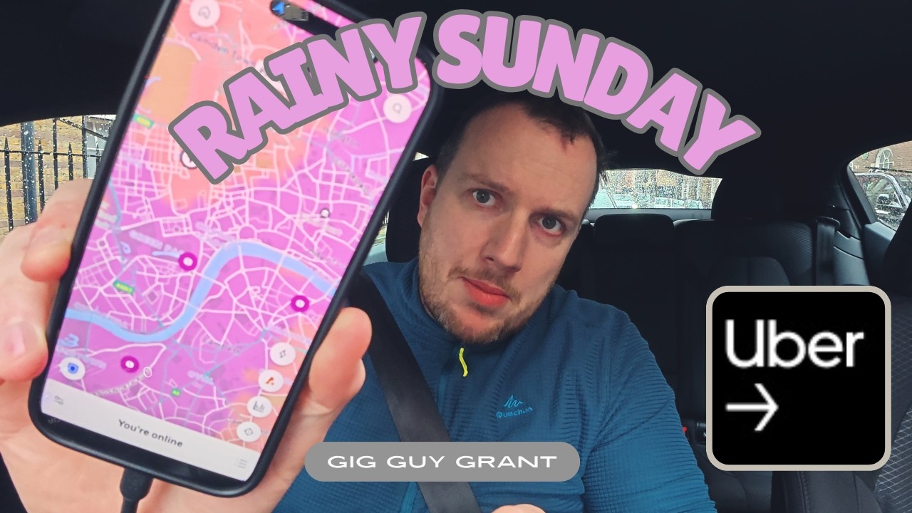Дождливый день в центре Лондона - Заработок водителя Uber #uberdriver