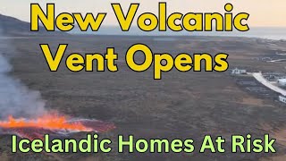 Amazing Drone Video With Geologist of New Volcanic Vent Opening Near Icelandic Homes