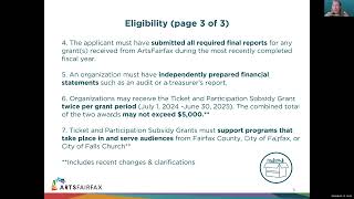 Ticket and Participation Subsidy Grants Information Session 2024