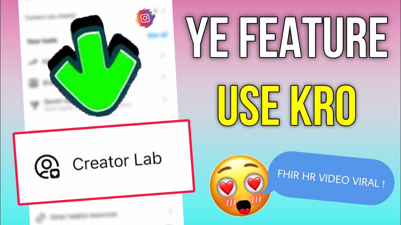Instagram Lab Instagram Creator Lab Kya Hai ? Creators Lab Instagram Kya h - YouTube