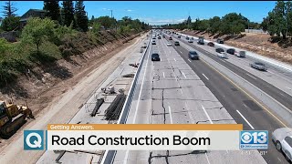 Road Construction Boom In Sacramento